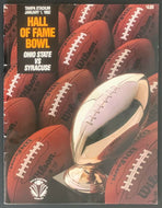 1992 Hall Of Fame Bowl Football Program Ohio State Buckeyes v Syracuse Orangemen