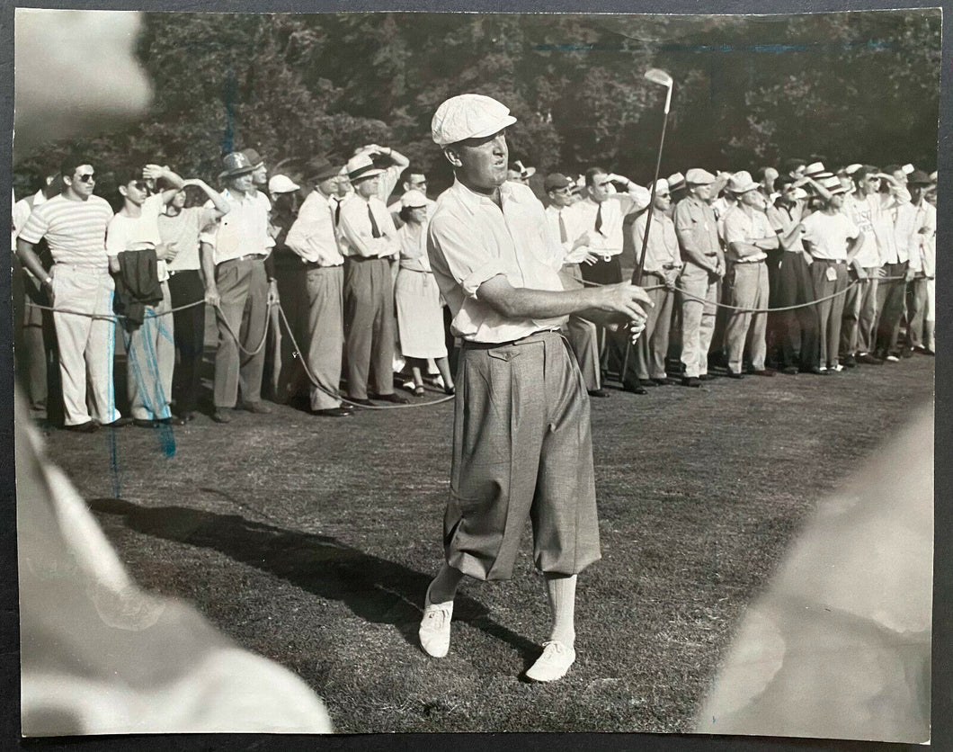 1947 US Open Type 1 Golf Photo Bobby Locke 1st Round St. Louis Country Club