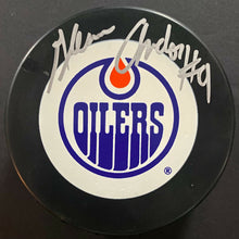 Load image into Gallery viewer, Glenn Anderson Signed Autographed Edmonton Oilers Hockey Puck AJ Sports Hologram
