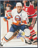 Bryan Trottier Signed NHL Hockey Photo New York Islanders Autographed 8x10 HOFer