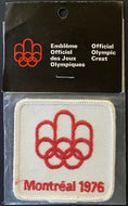 1976 Official Winter Olympics Montreal Vintage Patch in Original Packaging