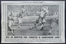 Load image into Gallery viewer, 1960 NFL Championship Insert Photo - Illustrated Current News Packers vs Eagles
