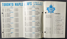 Load image into Gallery viewer, 1967/68 Toronto Maple Leafs Official Fact Book NHL Hockey Media Guide Beliveau
