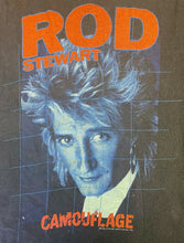 Load image into Gallery viewer, 1984 Rod Stewart Camouflage Tour Vintage Original Concert Band T-Shirt L
