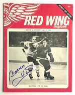 1966 Detroit Olympia Hockey Program Game 6 Stanley Cup Hull Autographed Cover