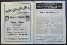 Load image into Gallery viewer, 1954 Chicago Stadium NHL Hockey Program Chicago Blackhawks v Toronto Maple Leafs
