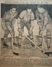 Load image into Gallery viewer, 1937 Ottawa Newspaper Covering Howie Morenz Death NHL Hockey HOFer Canadiens
