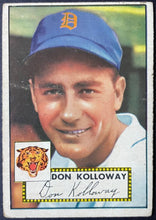 Load image into Gallery viewer, 1952 Topps Baseball Don Kolloway #104 Detroit Tigers MLB Card Vintage
