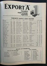 Load image into Gallery viewer, 1975 Maple Leaf Gardens NHL Hockey Program Toronto Maple Leafs vs Buffalo Sabres
