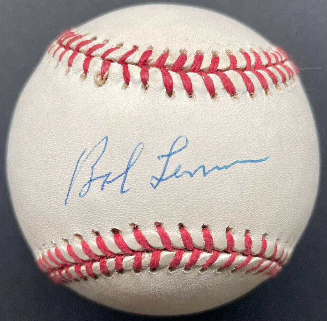 Bob Lemon Signed Official Rawlings MLB Baseball Autographed Bobby Brown AL Ball
