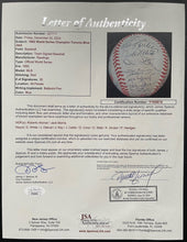 Load image into Gallery viewer, 1992 World Series Autographed Toronto Blue Jays Team Signed x30 Baseball LOA JSA
