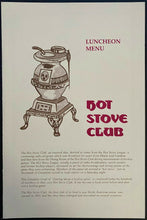 Load image into Gallery viewer, Maple Leaf Gardens Hot Stove Lounge / Club Original Luncheon Menu Vintage Leafs
