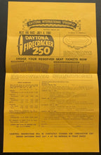 Load image into Gallery viewer, 1961 Firecracker 250 Entry Form Daytona INTL Speedway Race NASCAR Daytona 500
