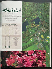 Load image into Gallery viewer, 2001 Vintage PGA Golf Masters Program Tiger Woods Slam Augusta National
