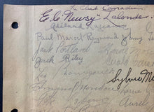 Load image into Gallery viewer, 1933-34 Montreal Canadiens Team Signed Sheet x16 Autographed Howie Morenz JSA
