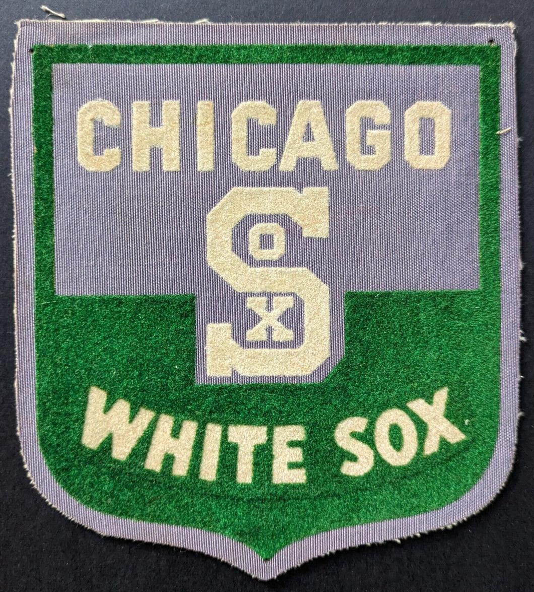 1950s Era Chicago White Sox Logo Fabric Patch Crest Baseball MLB Vintage