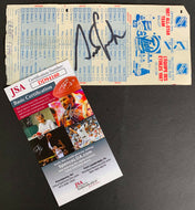 1987 Grant Fuhr Vintage Autographed Signed NHL Hockey All Star Ballot JSA