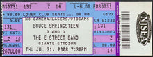 Load image into Gallery viewer, 2008 Bruce Springsteen + E Street Band Full Concert Ticket Giants Stadium
