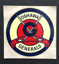Load image into Gallery viewer, Vintage 1964 Oshawa Generals Water Slide Decal New Old Stock OHA Hockey
