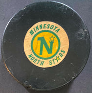 Minnesota North Stars Game Used Viceroy NHL Hockey Puck 1979 Vintage