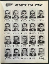 Load image into Gallery viewer, 1966 Detroit Olympia Historic NHL Hockey Program + Ticket Howe&#39;s 1500th Game
