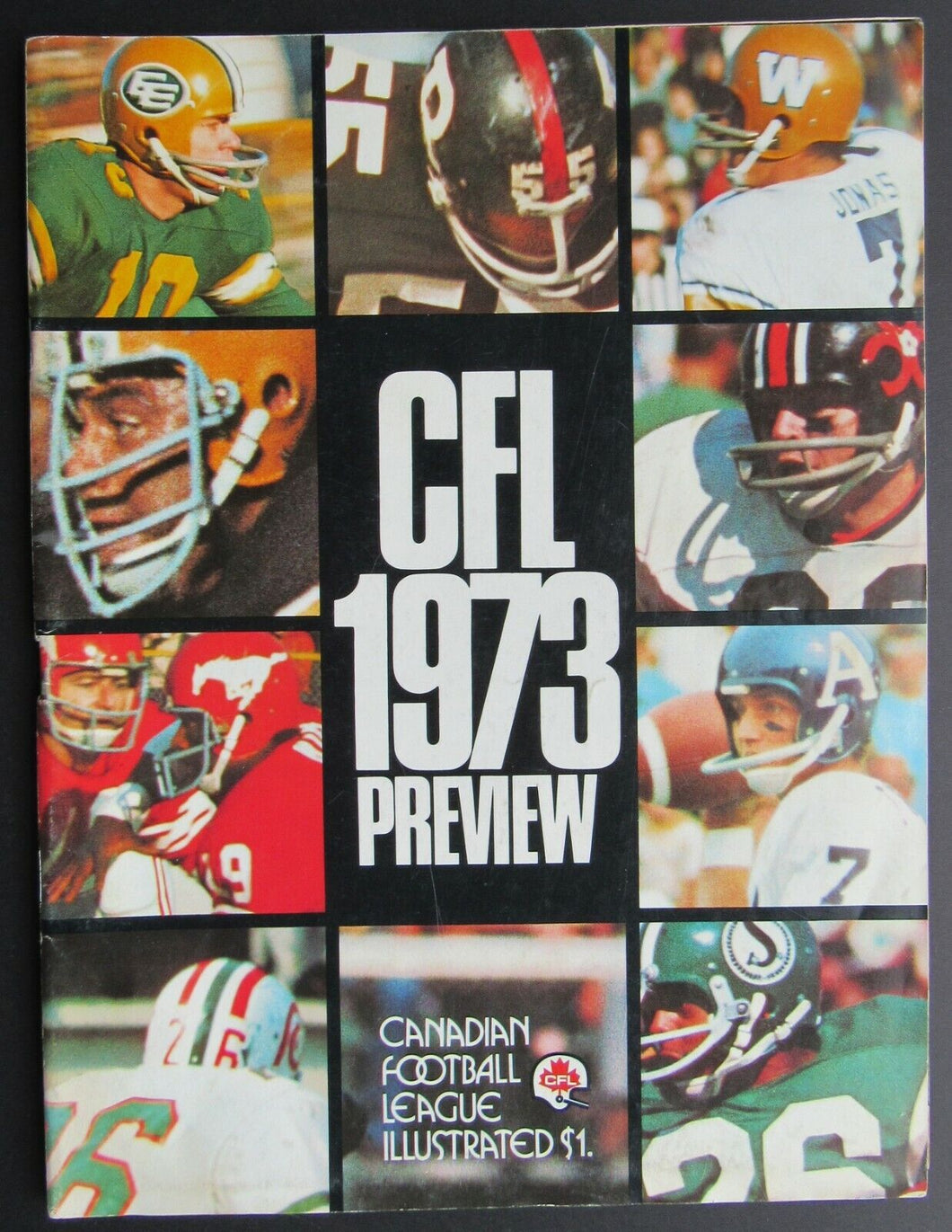 1973 Ivor Wynn Stadium CFL Program + Yearbook Preview Hamilton Ti-Cats vs Ottawa