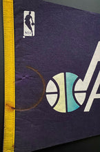 Load image into Gallery viewer, 1974-79 New Orleans Jazz Vintage NBA Basketball Full Size Pennant
