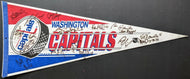 1992/1993 Washington Capitals Team Signed Autographed Pennant NHL Hockey VTG