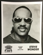 Load image into Gallery viewer, 1988 Stevie Wonder Studio Photo Hoosier Dome Concert Indianapolis Grand Slam
