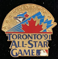 1991 MLB Baseball All-Star Game Press Pin Toronto SkyDome Cal Ripken MVP