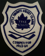 1963-64 Little Toronto Tyke Hockey League Players Patch Vintage Old Crest