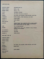 Beatles Production Notes 1964 Film Hard Days Night Vintage Movie Fab 4 Lennon