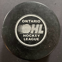 Load image into Gallery viewer, 1980s Vintage OHL Hockey Windsor Spitfires Viceroy Official Game Used Puck
