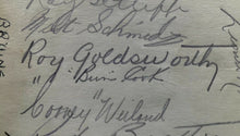 Load image into Gallery viewer, 1936-37 Vintage Signed NHL Hockey 16 Boston Bruins 8 Hall Of Famers Autographed
