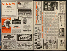 Load image into Gallery viewer, 1941 Briggs Stadium MLB Baseball Program Detroit Tigers vs New York Yankees

