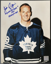 Load image into Gallery viewer, Jim Pappin Autographed Toronto Maple Leafs NHL Hockey Photo Signed Inscribed JSA

