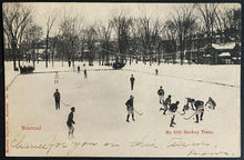 Load image into Gallery viewer, 1906 McGill Hockey Posted Postcard Vintage Post Card Montreal University RPPC
