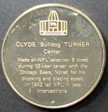 Load image into Gallery viewer, 1972 Clyde Turner Pro Football Hall Of Fame Medal Franklin Mint 1 Troy Oz. NFL
