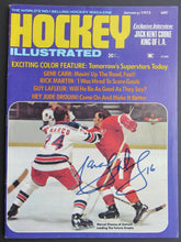 Load image into Gallery viewer, 1973 Hockey Illustrated Personally Autographed By Red Wings, Marcel Dionne Vtg
