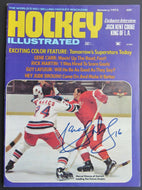 1973 Hockey Illustrated Personally Autographed By Red Wings, Marcel Dionne Vtg