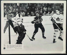 Load image into Gallery viewer, 1960&#39;s Montreal Forum NHL Hockey Photo Leafs vs Canadiens Bower Brewer Richard
