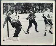 1960's Montreal Forum NHL Hockey Photo Leafs vs Canadiens Bower Brewer Richard