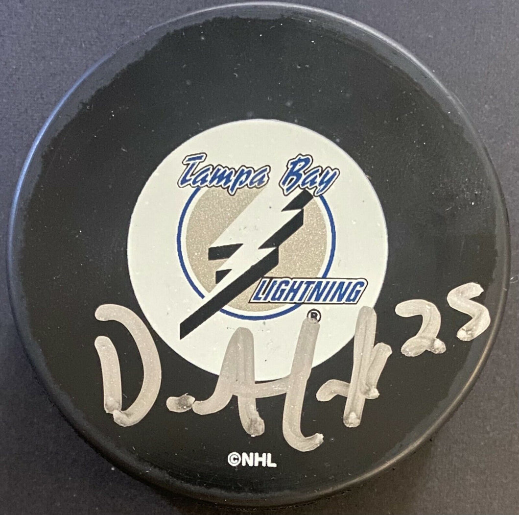 Dave Andreychuk Signed Tampa Bay Lightning NHL Hockey Puck Autographed COA