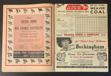Load image into Gallery viewer, 1943 Maple Leaf Stadium International League Baseball Program Leafs vs Newark
