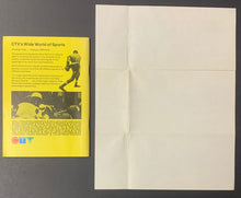 Load image into Gallery viewer, 1968 CFL Football Official Record Manual + Letter Addressed To Cleveland Browns
