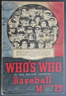 1946 Who's Who In The Major League Baseball Guide 14th Edition Vintage MLB