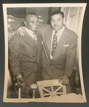 Load image into Gallery viewer, 1951 Joe Louis + Jersey Joe Walcott Photo Heavyweight Champion + Top Contender
