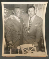 1951 Joe Louis + Jersey Joe Walcott Photo Heavyweight Champion + Top Contender