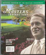 2002 Vintage PGA Golf Masters Program Tiger Woods Repeat Augusta National