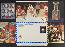 Load image into Gallery viewer, 1980s Hockey Hall Of Fame Toronto Fold Envelope Sawchuk Park Clarke Photo NHL
